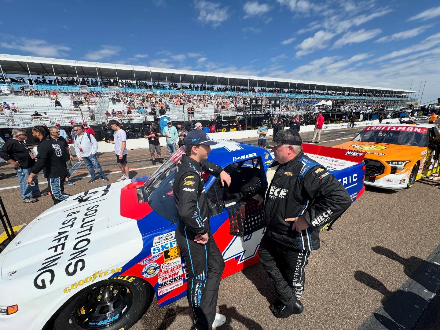 NASCAR professional on pit lane - private iRacing sim racing coach