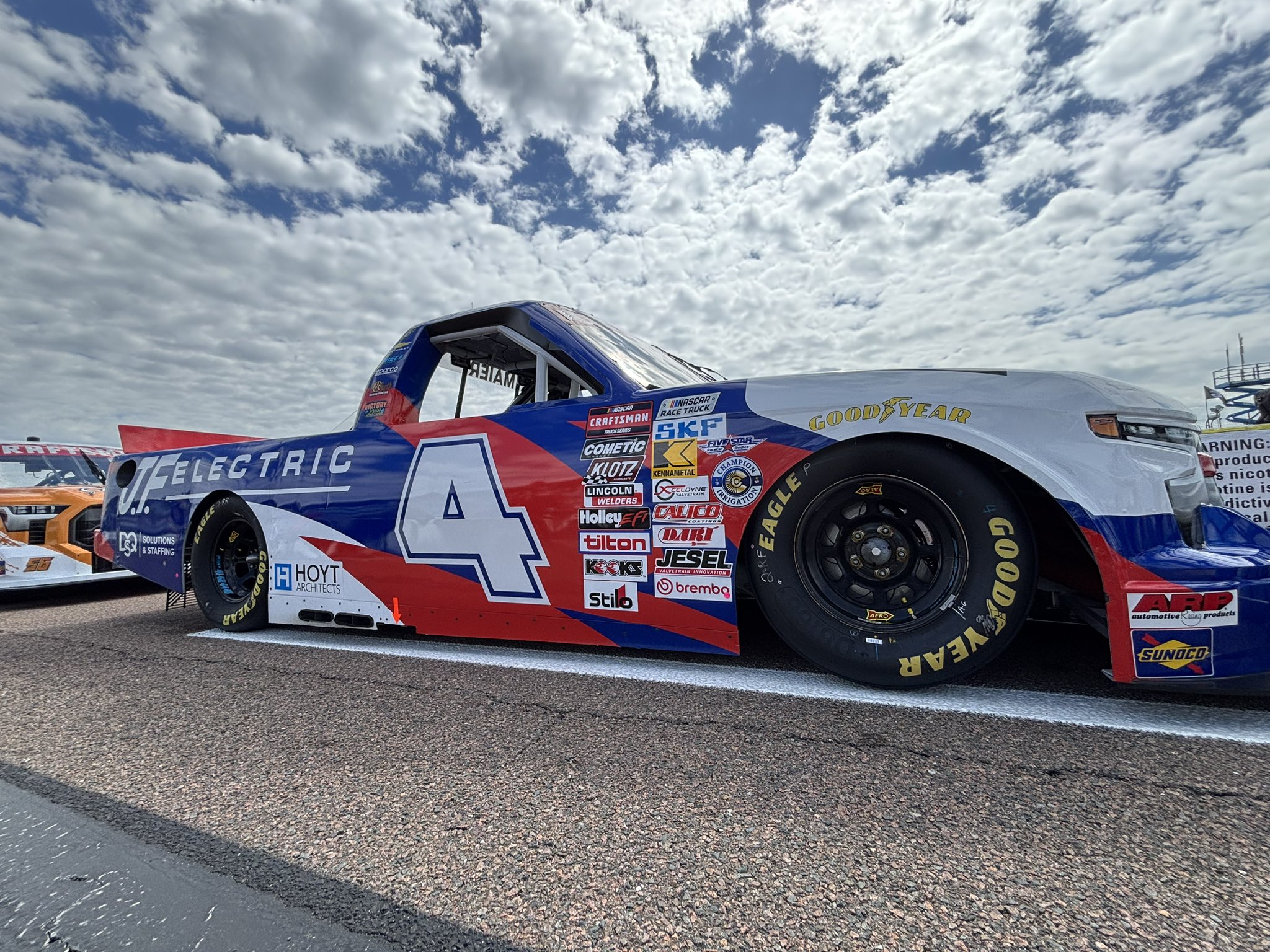 NASCAR race truck on track - elite oval racing champion
